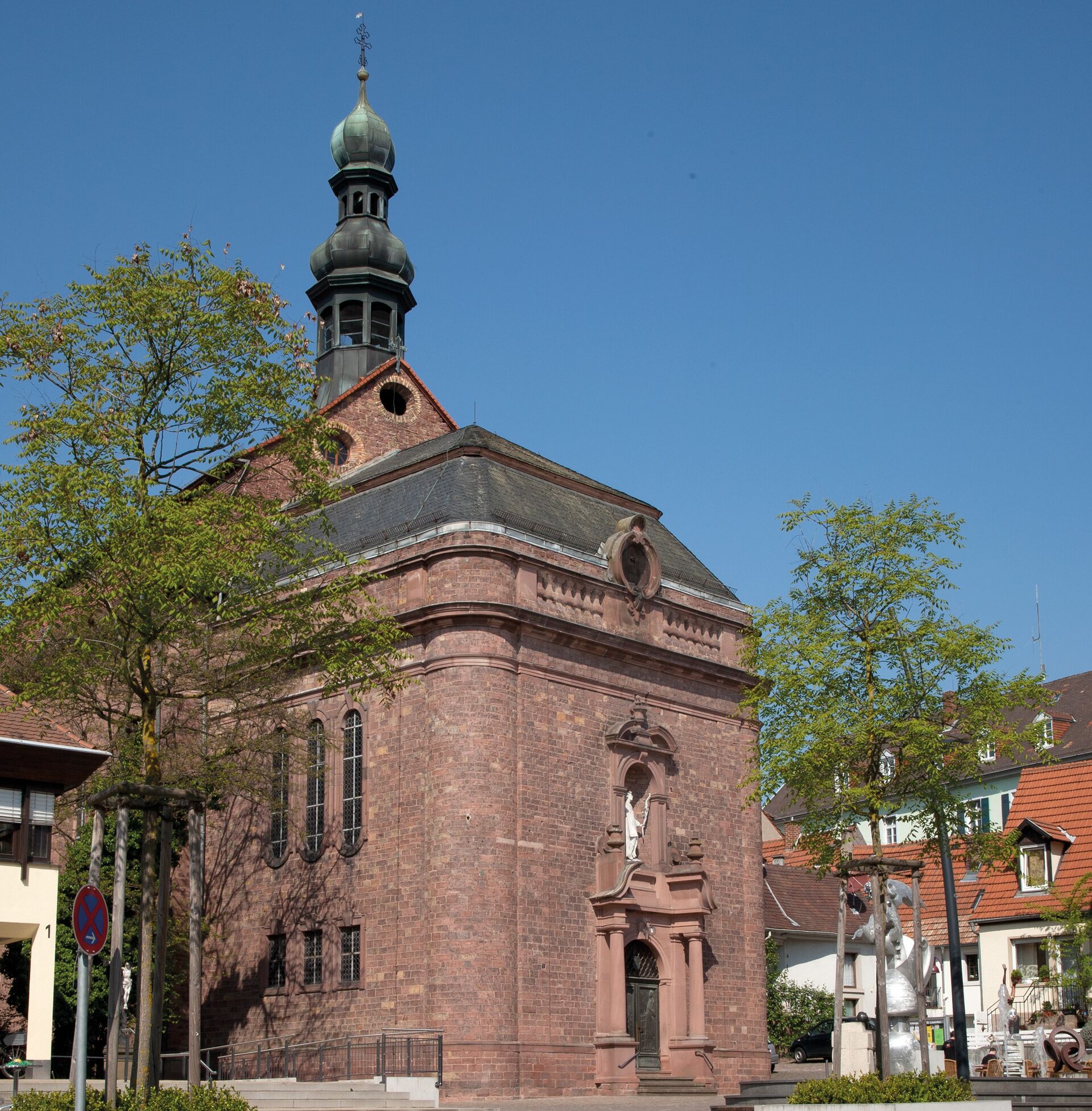 Barocke Kirche aus Sandstein,